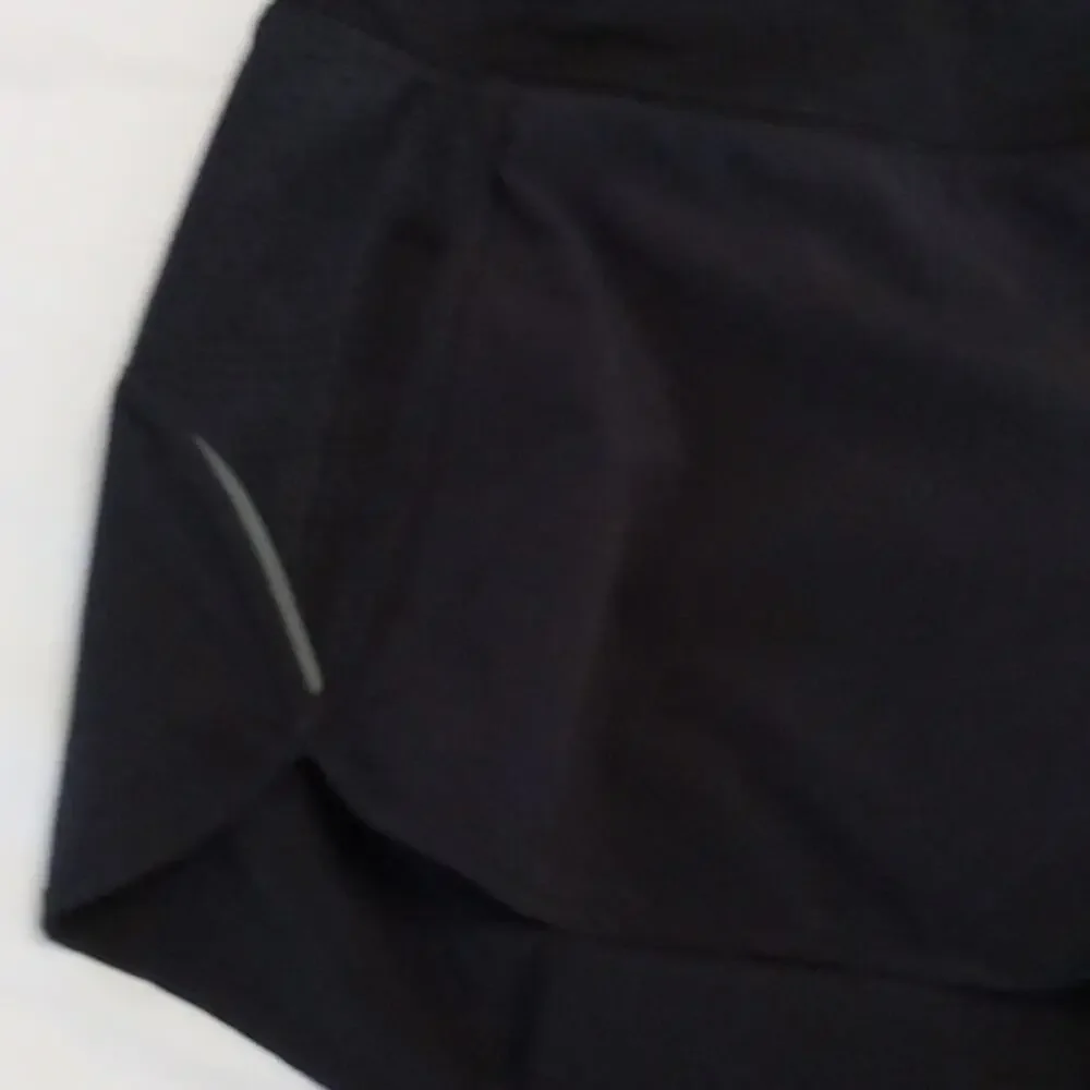 Athleta Black Athletic Shorts with Lightweight Fabric and Wide Elastic Waistband
